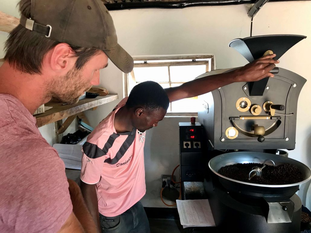 Malawi coffee roasting